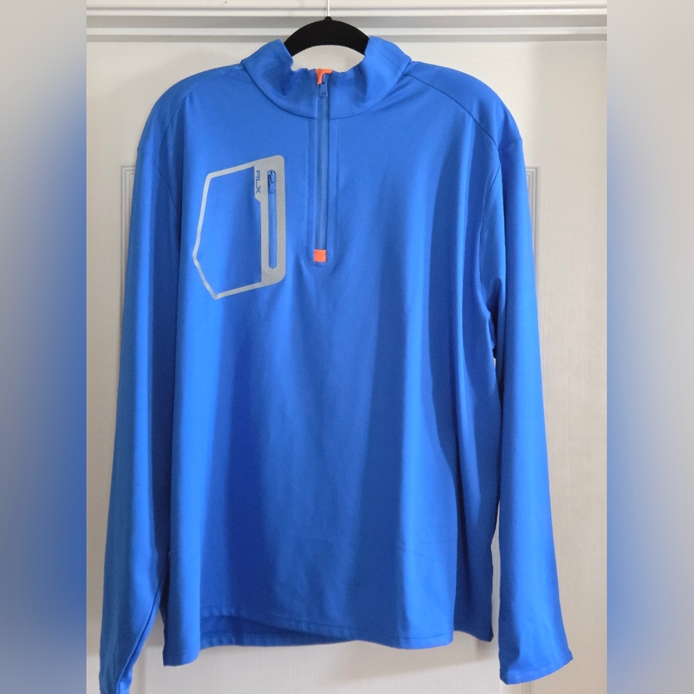 RLX Ralph Lauren Blue Zip Up Sweater